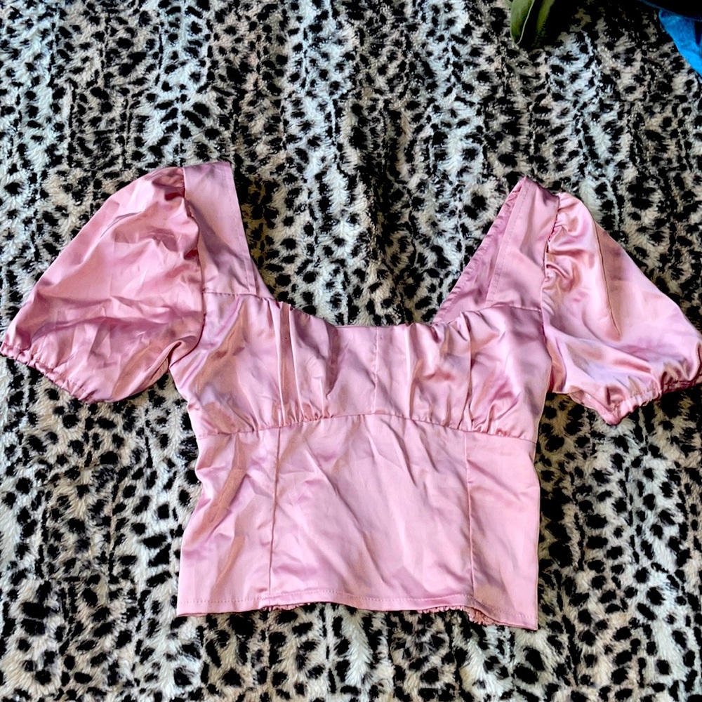 silky party pink barbie inspired blouse